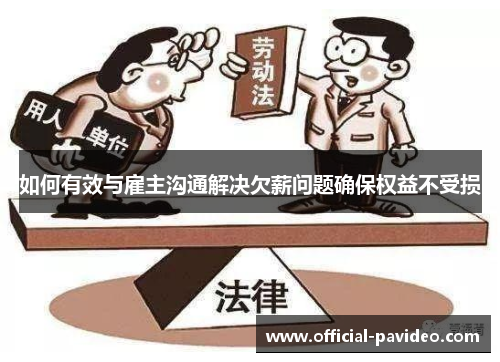 如何有效与雇主沟通解决欠薪问题确保权益不受损